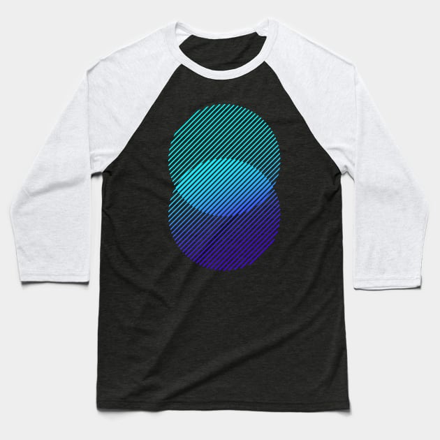 GEOMETRIC CIRCLES Baseball T-Shirt by azified